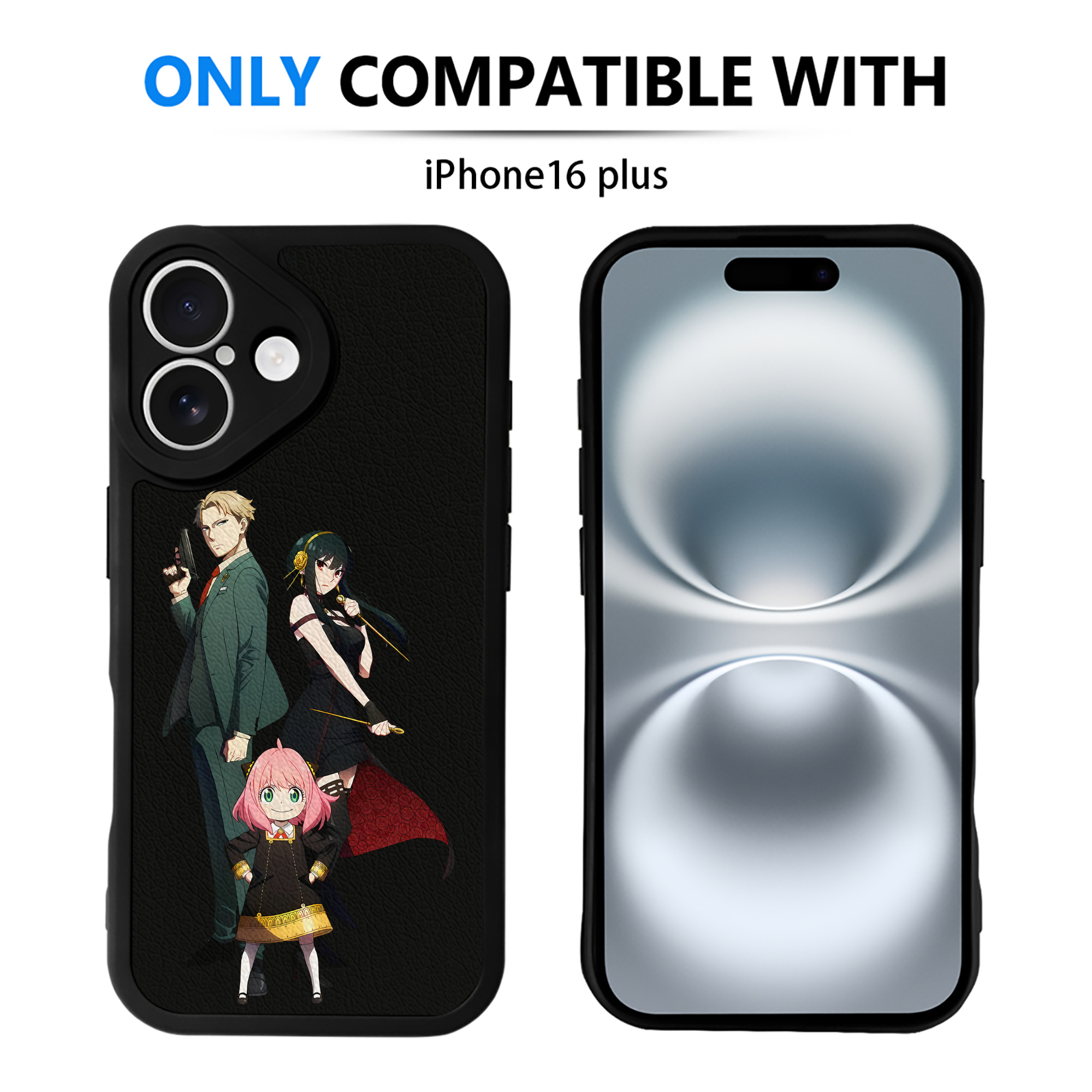 （画像用） SPY×FAMILY间谍家家酒 【iPhone 16シリーズ対応】シリコンスマホケース（レザー調） 材質：シリコン